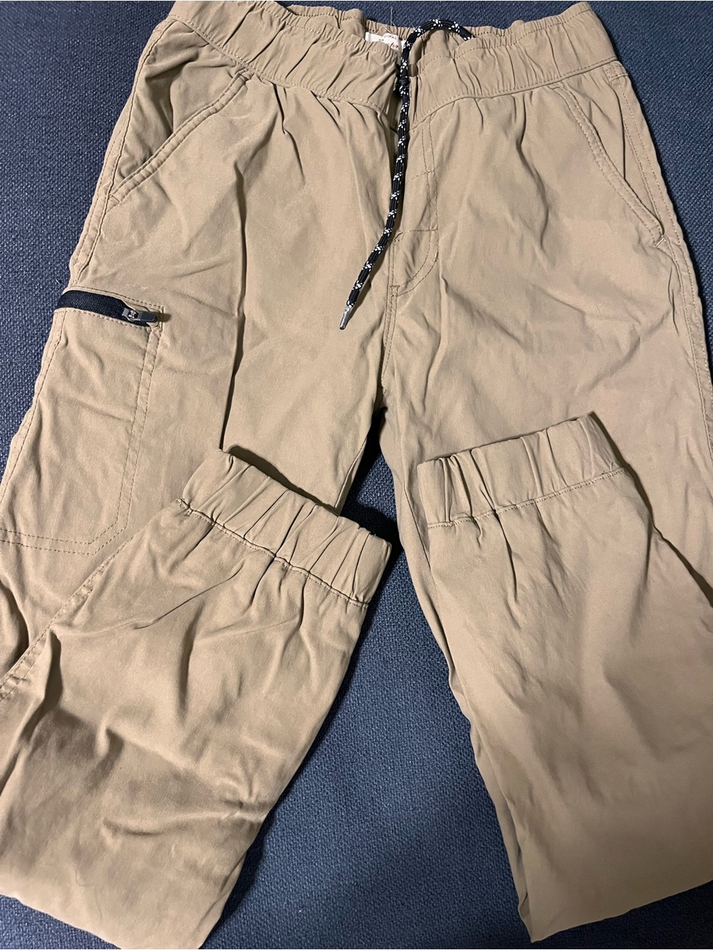 Weatherproof Men's Tan Elastic-Waist Cargo Joggers